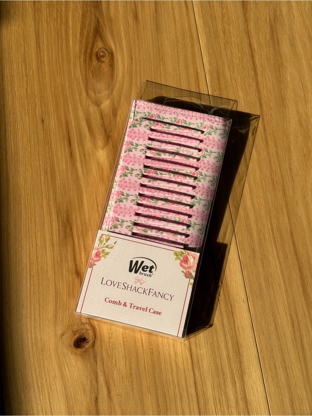 Pink Floral Travel Comb & Case - Loveshackfancy